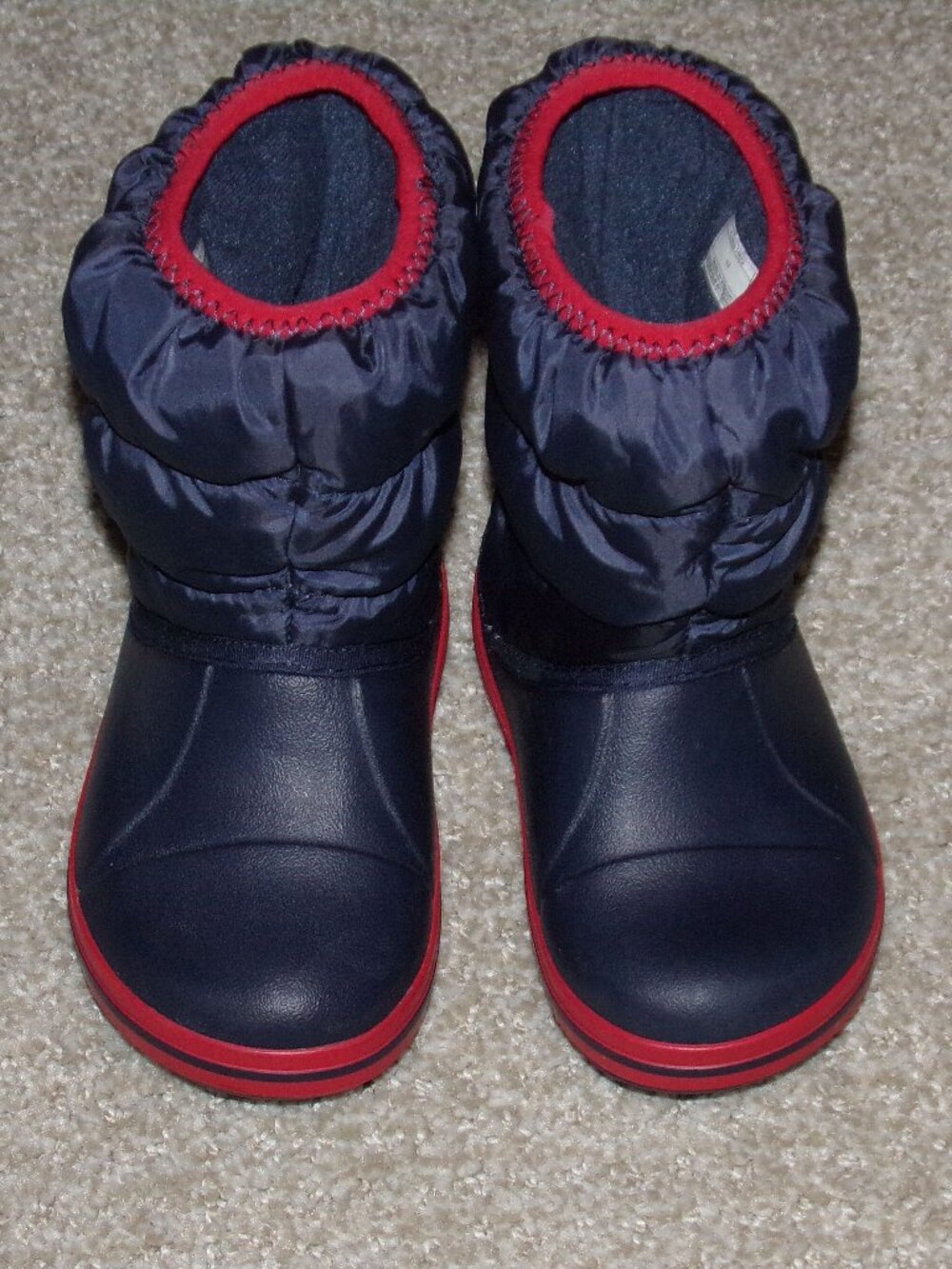 KIDS CROCS WINTER PUFF BOOTS SZ 7C